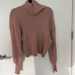 Express Ribbed Cowl Neck Sweater